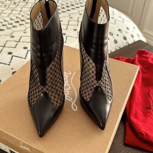 Christian Louboutin Papill Booties. Worn 2-3 times. Good condition